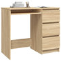 Voir la diapositive 3 : VIDAXL Bureau Chene sonoma 90x45x76 cm Bois d'ingenierie