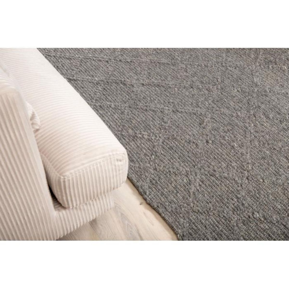 Paris Prix Tapis Déco en Laine  Cloudy  160x230cm Gris