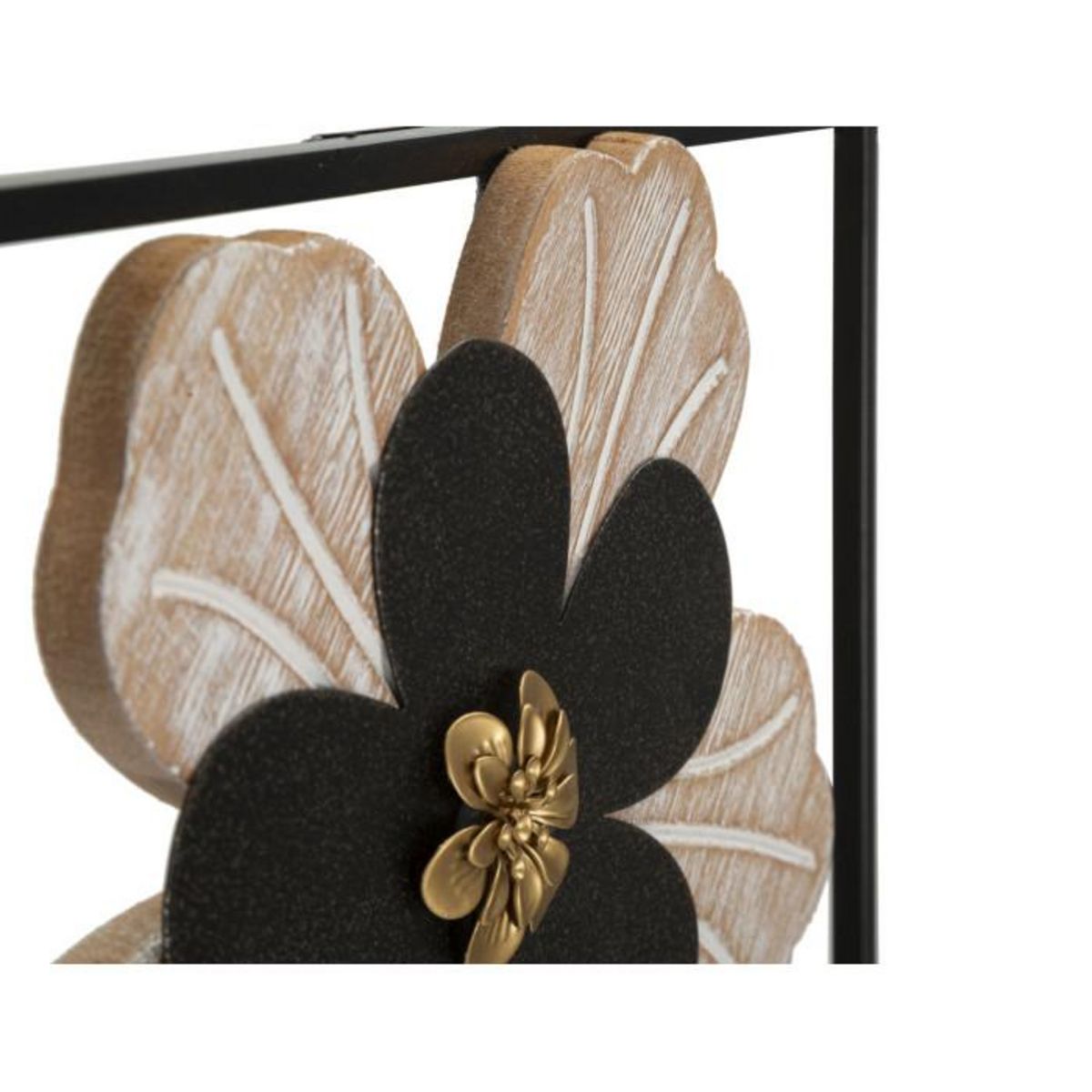 Paris Prix Décoration Murale Encadrée  Divaker  70cm Noir & Naturel