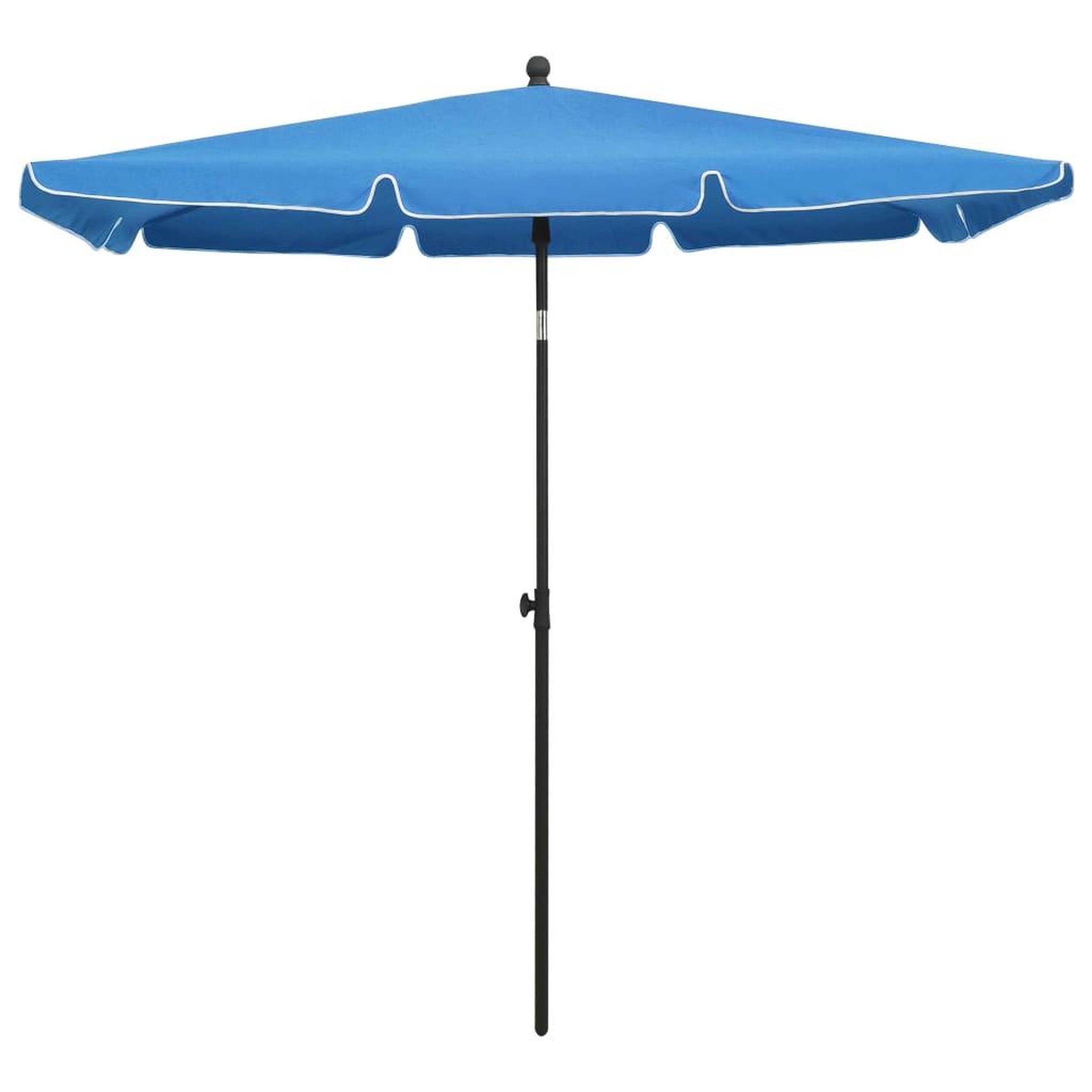 Voir la diapositive 2 : VIDAXL Parasol de jardin avec mat 210x140 cm Bleu azure