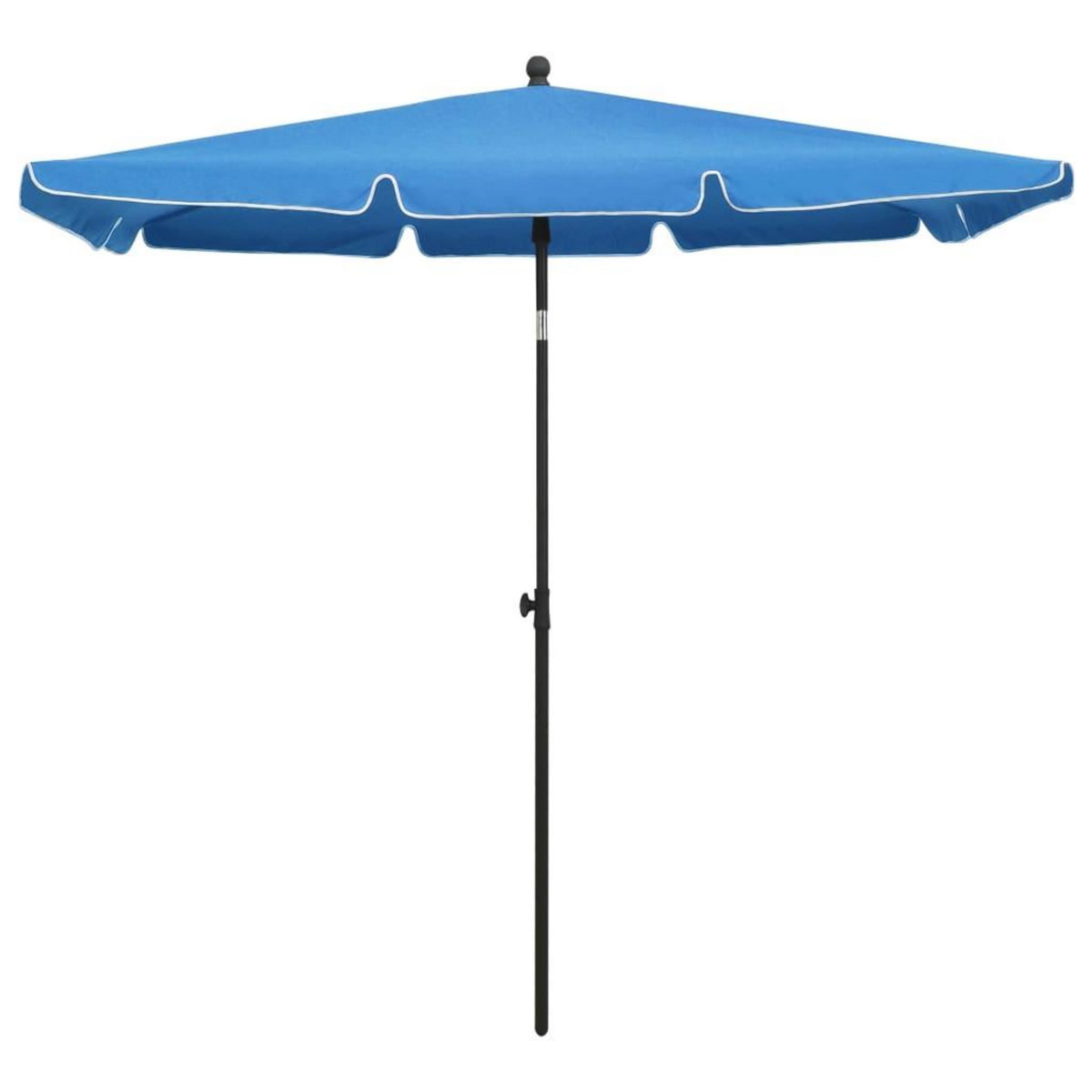 VIDAXL Parasol de jardin avec mat 210x140 cm Bleu azure