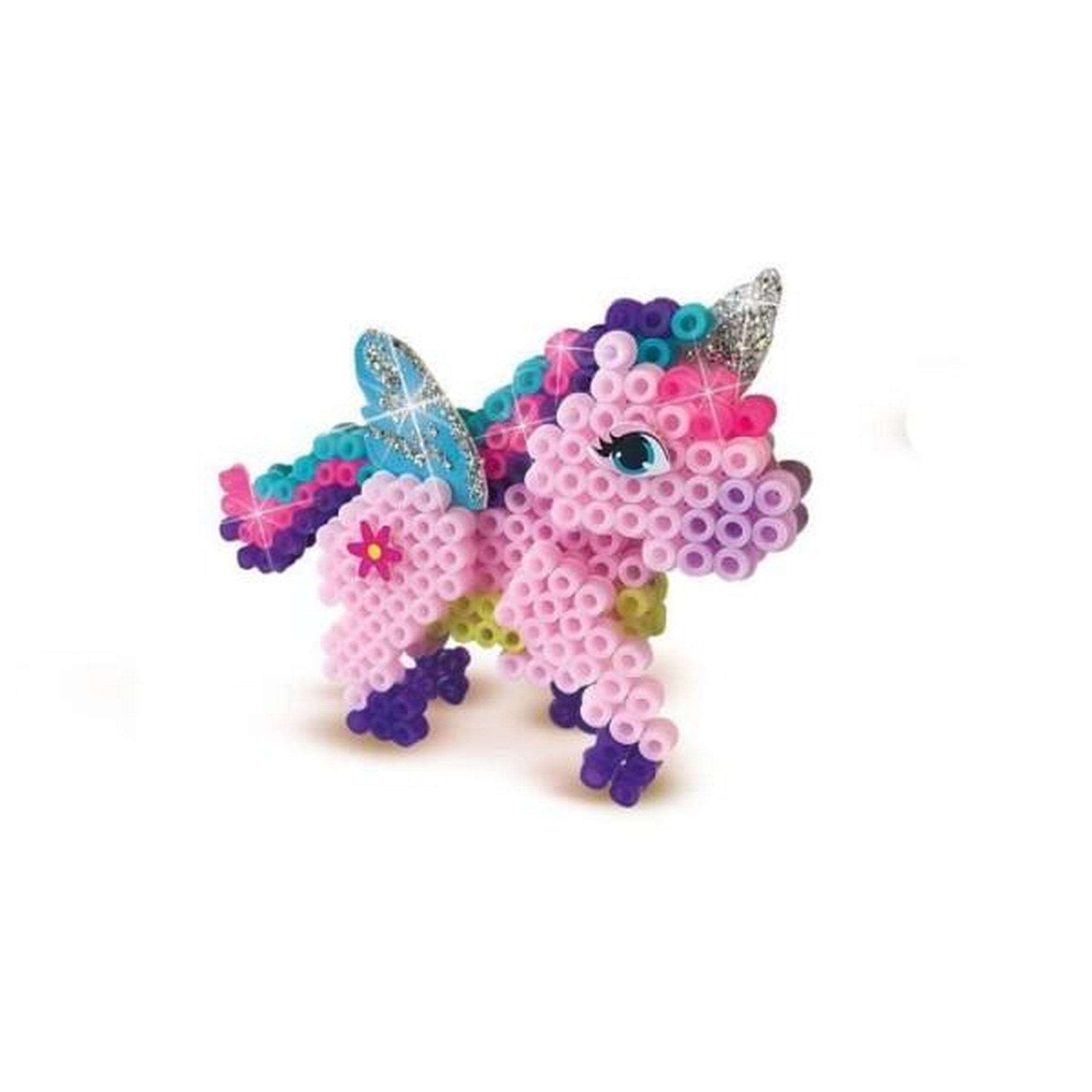 Voir la diapositive 5 : SES Creative Perles a repasser - Licornes - SES CREATIVE - Crée de superbes licornes en 3D.