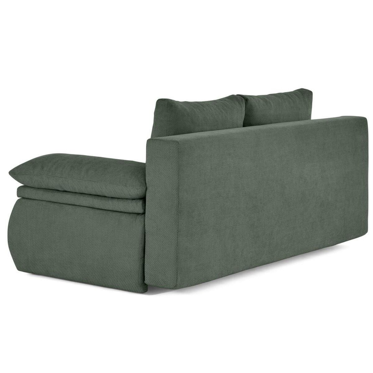 BEST MOBILIER Kurt - canapé 3 places convertible avec coffre en velours texturé