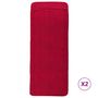 Voir la diapositive 2 : VIDAXL Serviettes de plage 2 pcs bordeaux 75x200 cm tissu 400 GSM