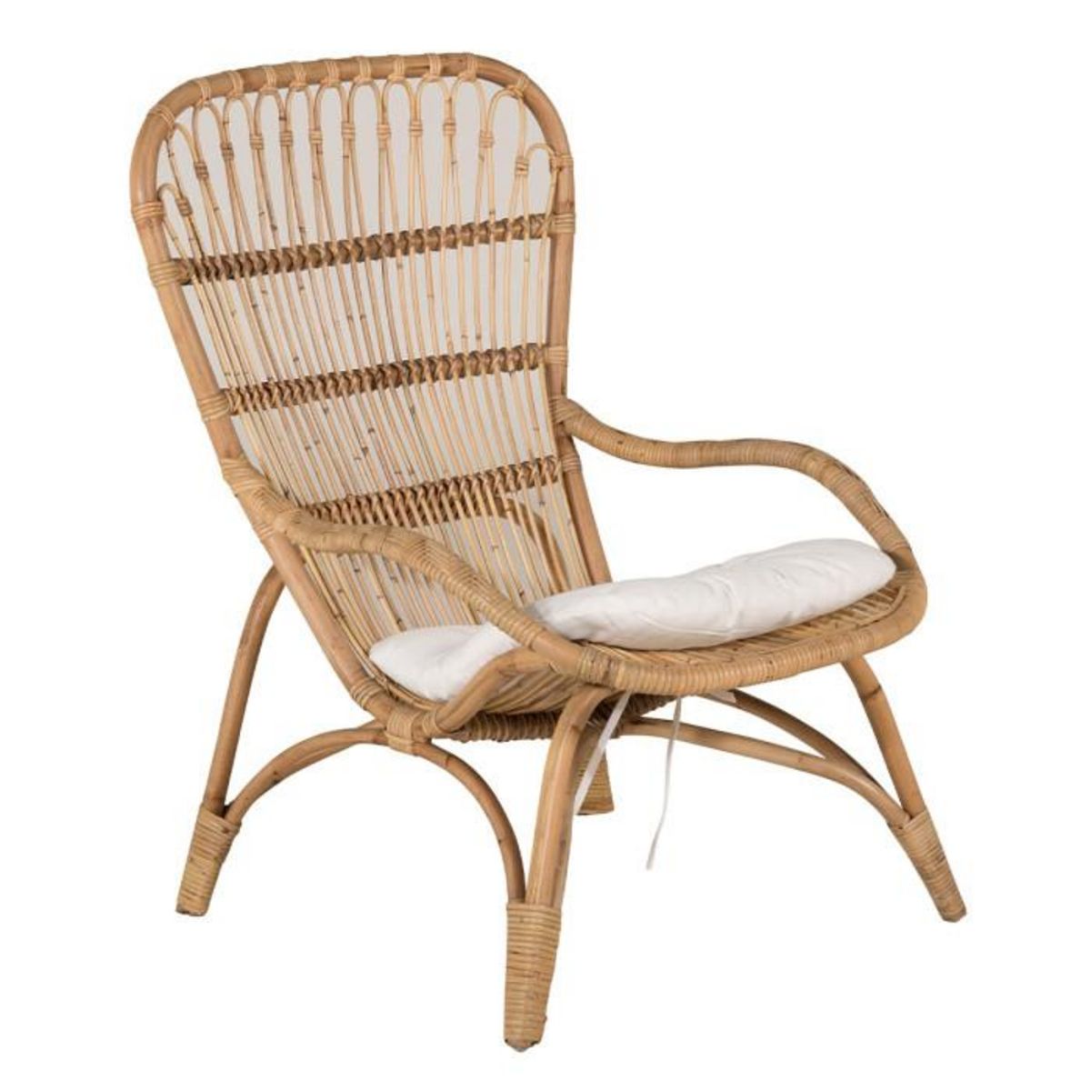 Paris Prix Fauteuil de Jardin & Repose-Pieds  Ella  131cm Naturel