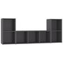 Voir la diapositive 2 : VIDAXL Ensemble de meubles TV 3 pcs Gris Bois d'ingenierie