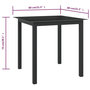 Voir la diapositive 6 : VIDAXL Table de jardin Noir 80x80x74 cm Aluminium et verre