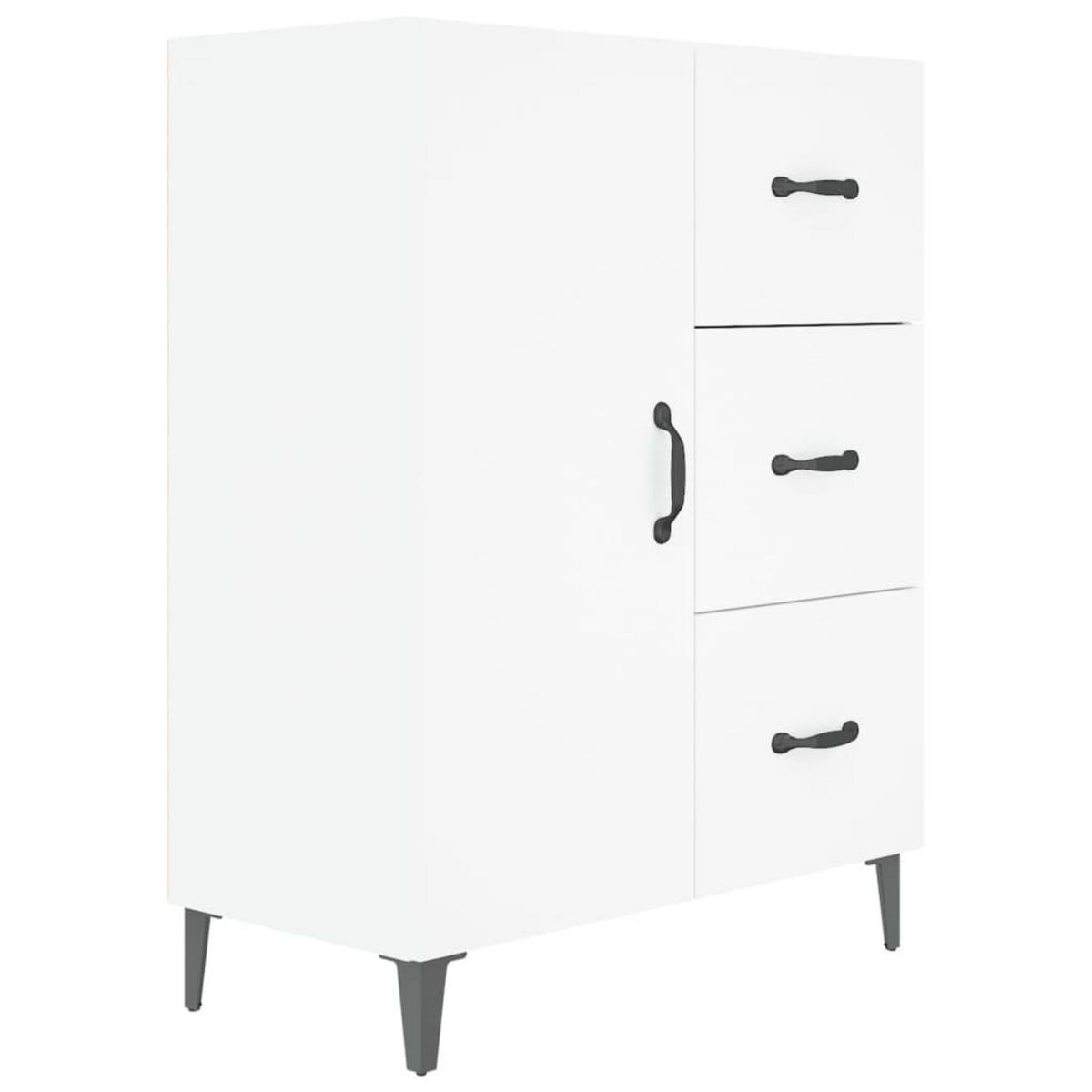VIDAXL Buffet blanc 69,5x34x90 cm bois d'ingenierie