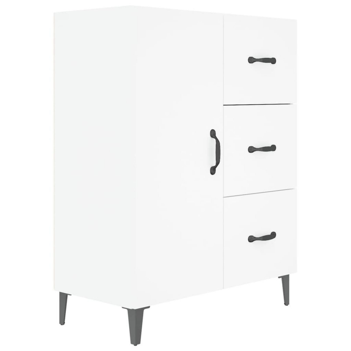 VIDAXL Buffet blanc 69,5x34x90 cm bois d'ingenierie
