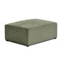Voir la diapositive 3 : BEST MOBILIER Topaze - pouf - en velours côtelé plat