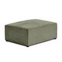 Voir la diapositive 3 : BEST MOBILIER Topaze - pouf - en velours côtelé plat