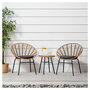 Voir la diapositive 2 : HomeStyle4U Ensemble salon de jardin Table et 2 chaises bistro