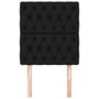 Voir la diapositive 3 : VIDAXL Tetes de lit 2 pcs Noir 80x7x78/88 cm Tissu