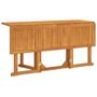 Voir la diapositive 3 : VIDAXL Table de jardin papillon pliante 150x90x75 cm bois massif teck
