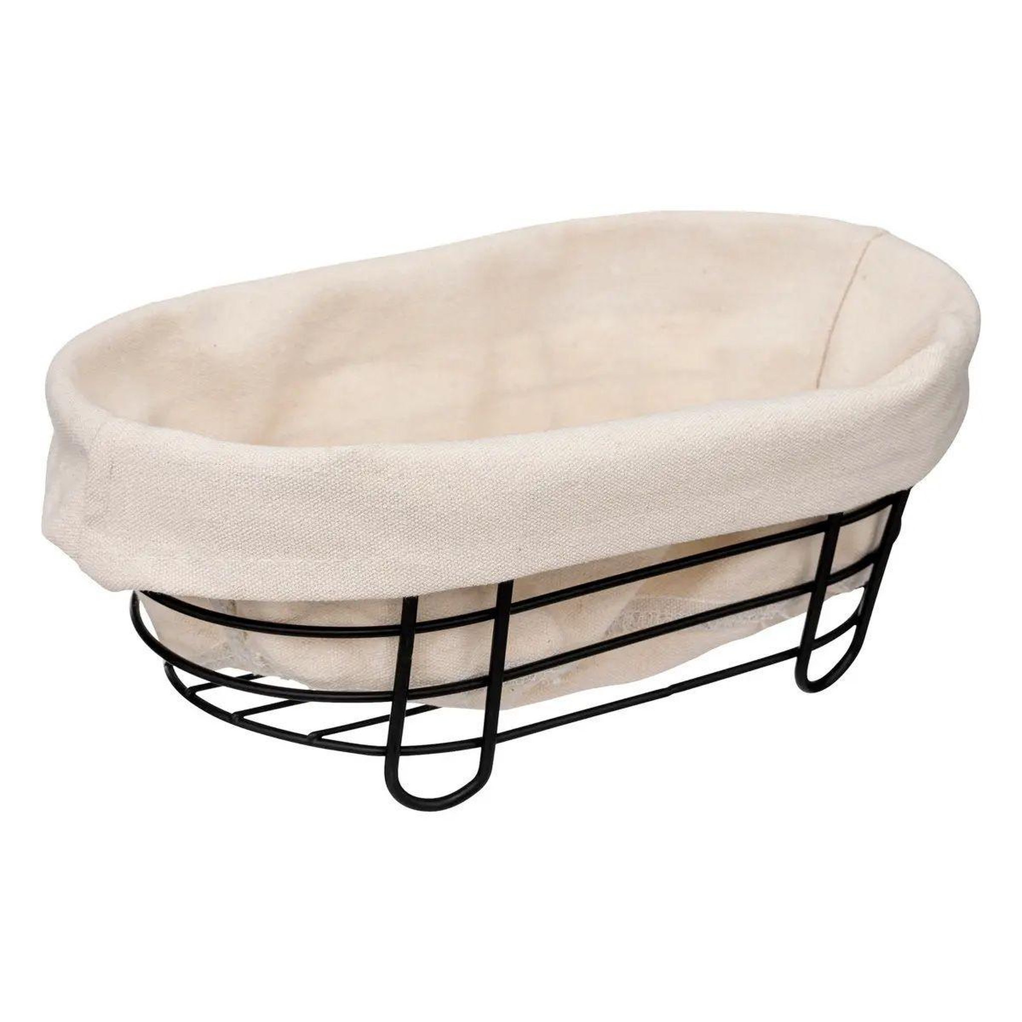 FIVE Corbeille à pain ovale  bistrot  28cm noir & blanc