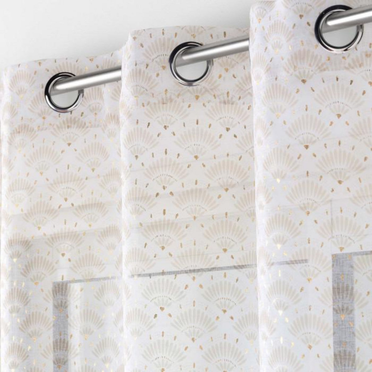 Paris Prix Rideau Voilage à Œillets  Lorea  140x240cm Naturel