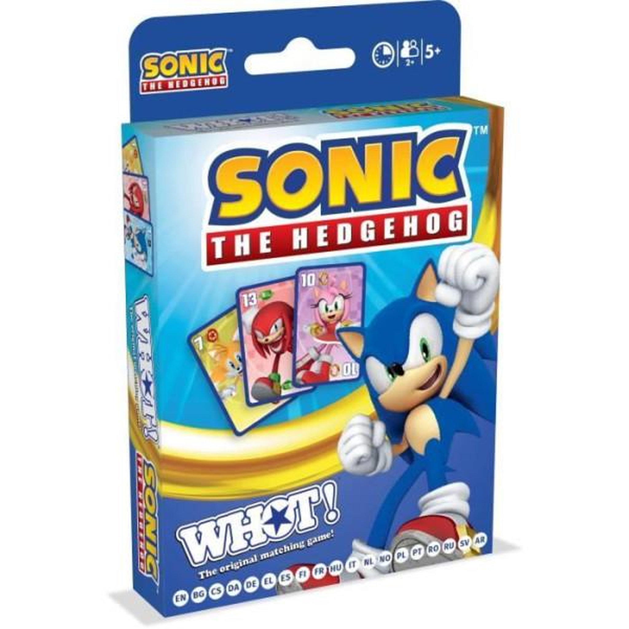 Winning Moves Whot! Sonic the hedgehog - jeu de cartes - winning moves - jeu de cartes aux couleurs de sonic pour toute la famille.