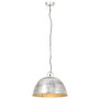 Voir la diapositive 3 : VIDAXL Lampe suspendue industrielle vintage 25 W Argente Rond 41cm E27
