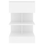 Voir la diapositive 5 : VIDAXL Tables de chevet 2 pcs Blanc 40x35x65 cm Bois d'ingénierie
