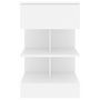 Voir la diapositive 5 : VIDAXL Tables de chevet 2 pcs Blanc 40x35x65 cm Bois d'ingénierie