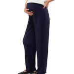 MAMALICIOUS Pantalon de Grossesse  Femme MamaliciousPlisse. Coloris disponibles : Bleu