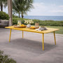Voir la diapositive 4 : CONCEPT USINE Table de jardin 8-10 places 200cm jaune BERGAME