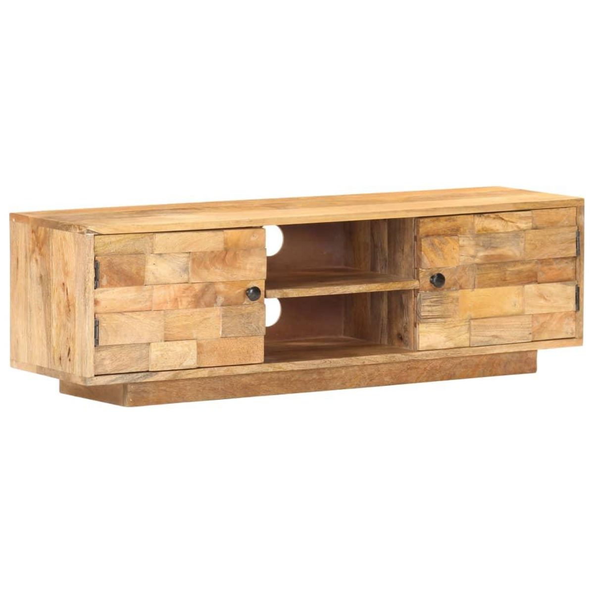 VIDAXL Meuble TV 116x30x35 cm Bois de manguier solide
