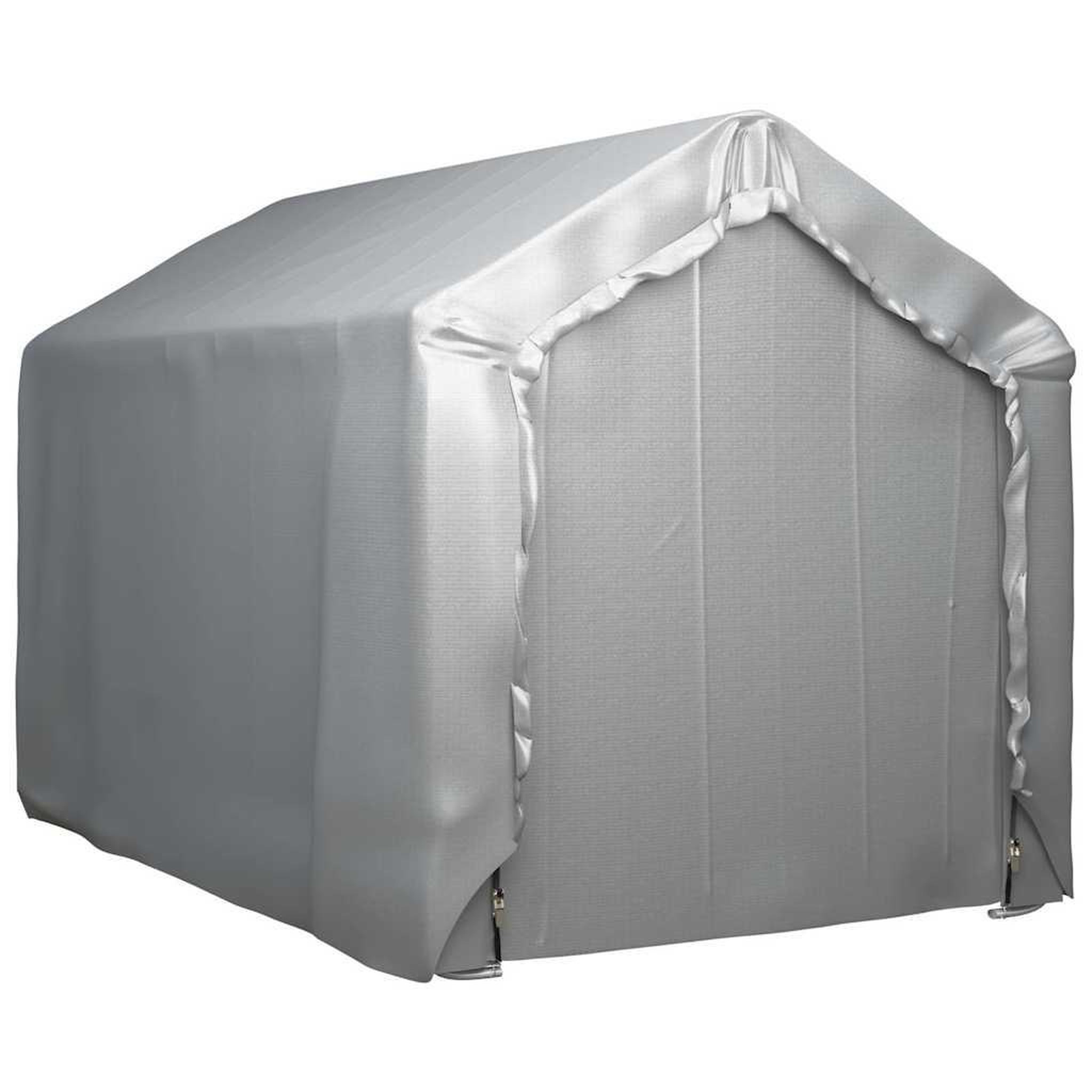 Voir la diapositive 4 : VIDAXL Tente de rangement 180x300 cm Acier Gris