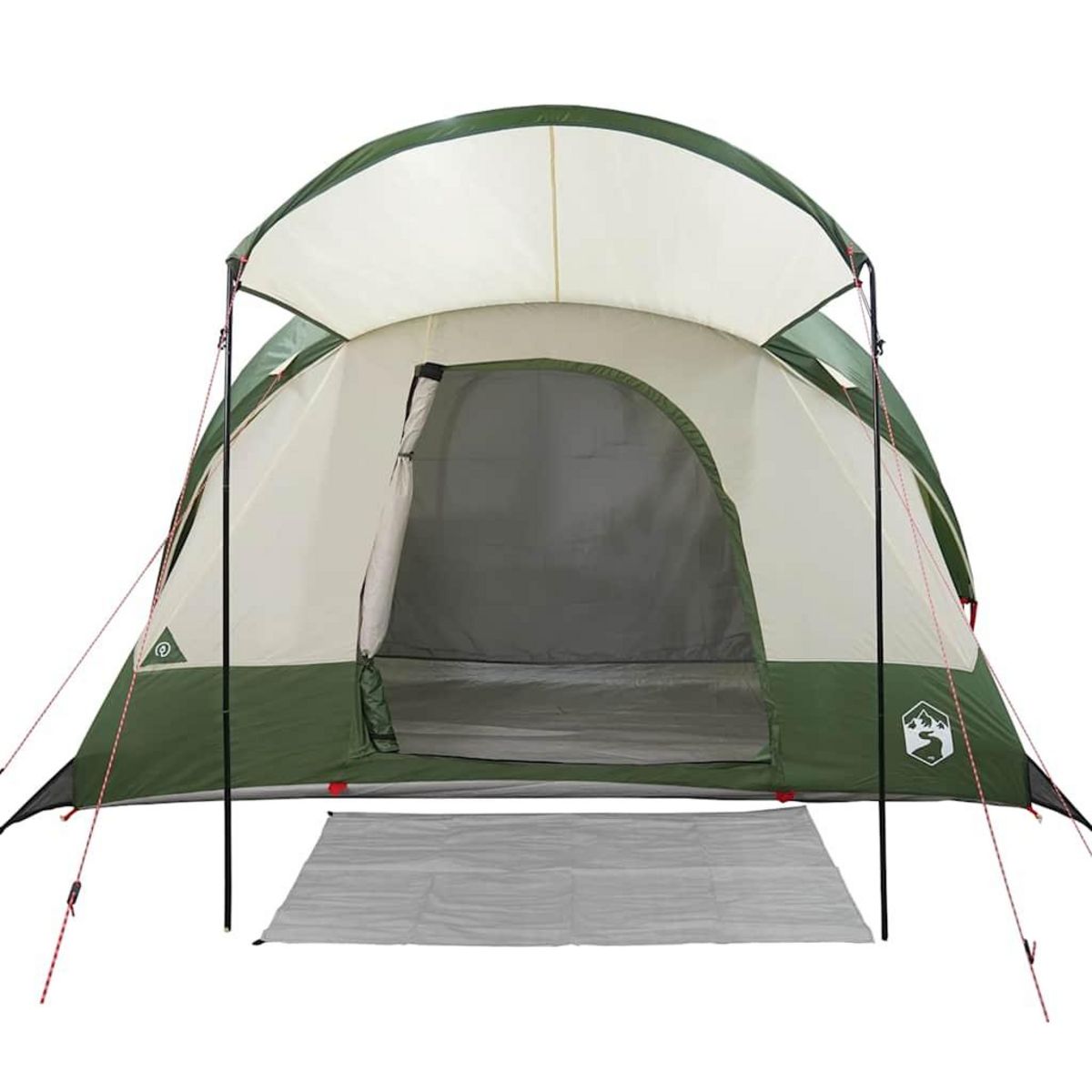 VIDAXL Tente familiale tunnel 8 personnes vert impermeable