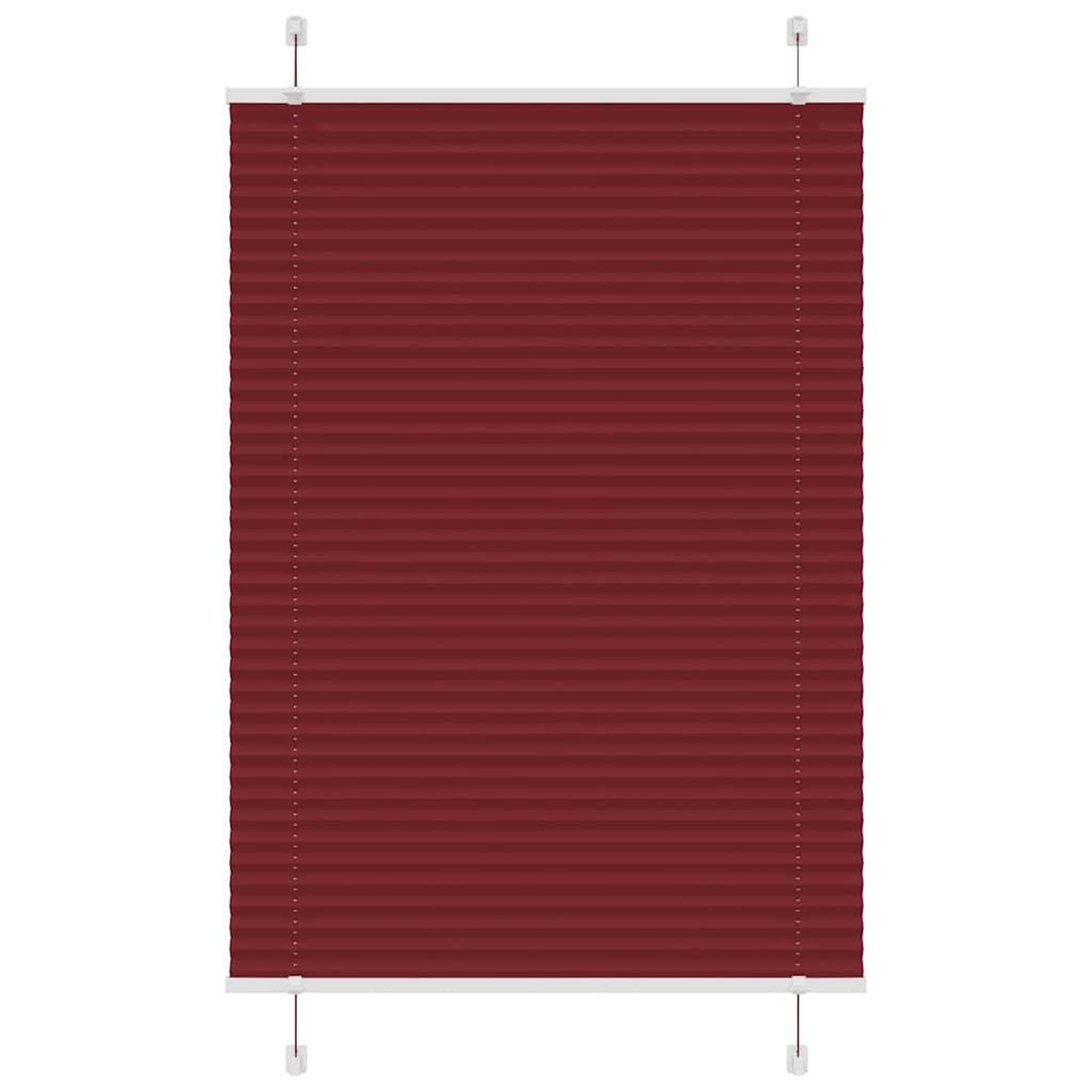 VIDAXL Store plisse rouge bordeaux 100x150 cm largeur du tissu 99,4 cm