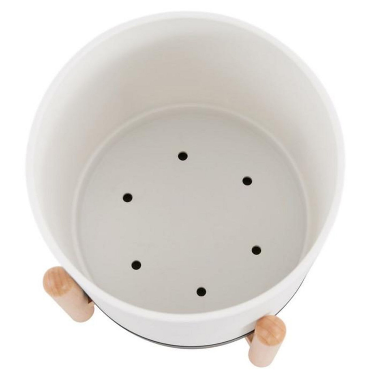 Paris Prix Cache-Pot Design  Jonea  33cm Blanc & Noir