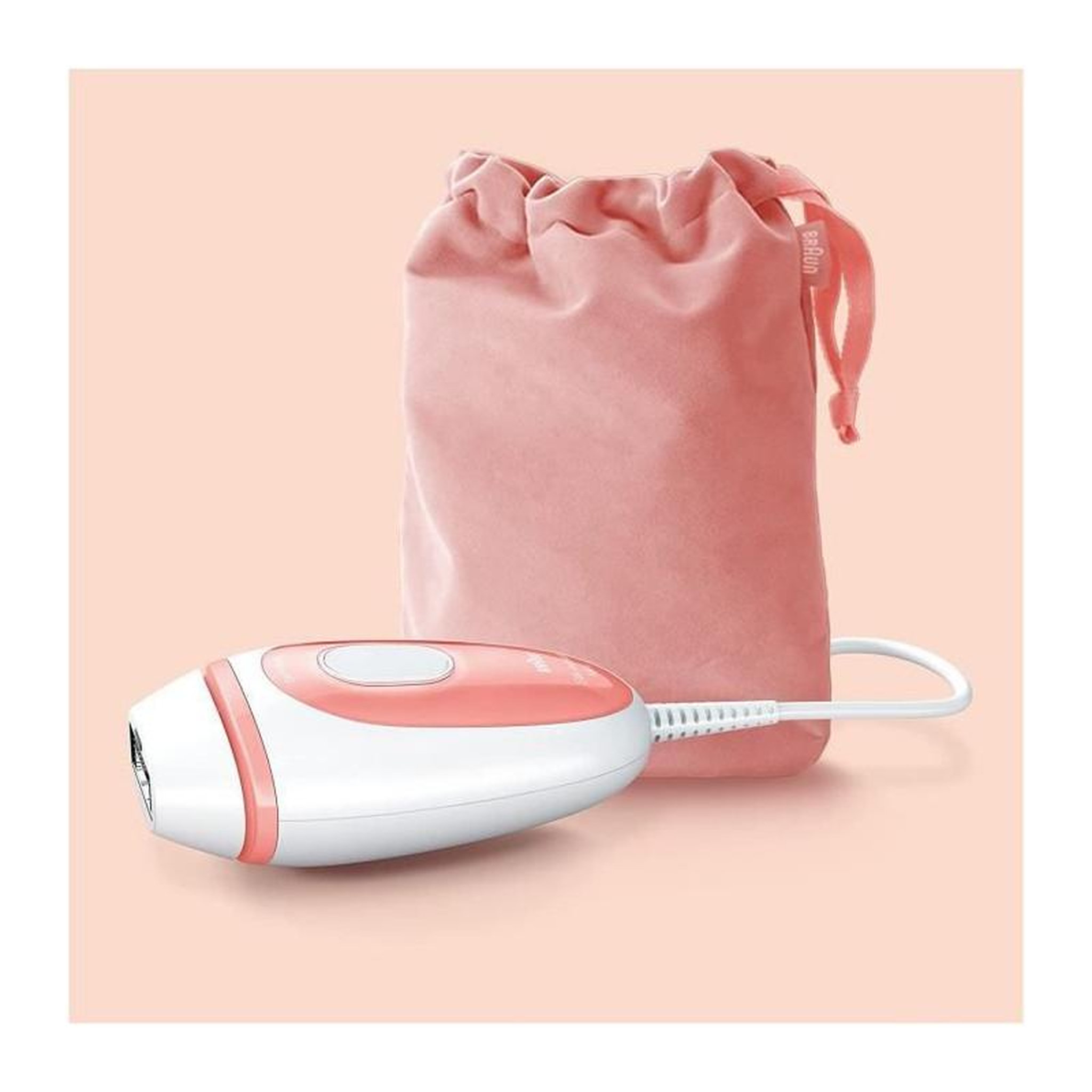 Voir la diapositive 3 : BRAUN Braun Silk·expert Mini PL1014, Épilateur a Lumiere Pulsée, Épilation Semi-Définitive, Blanc/Rose, Avec Pochette De Voyage