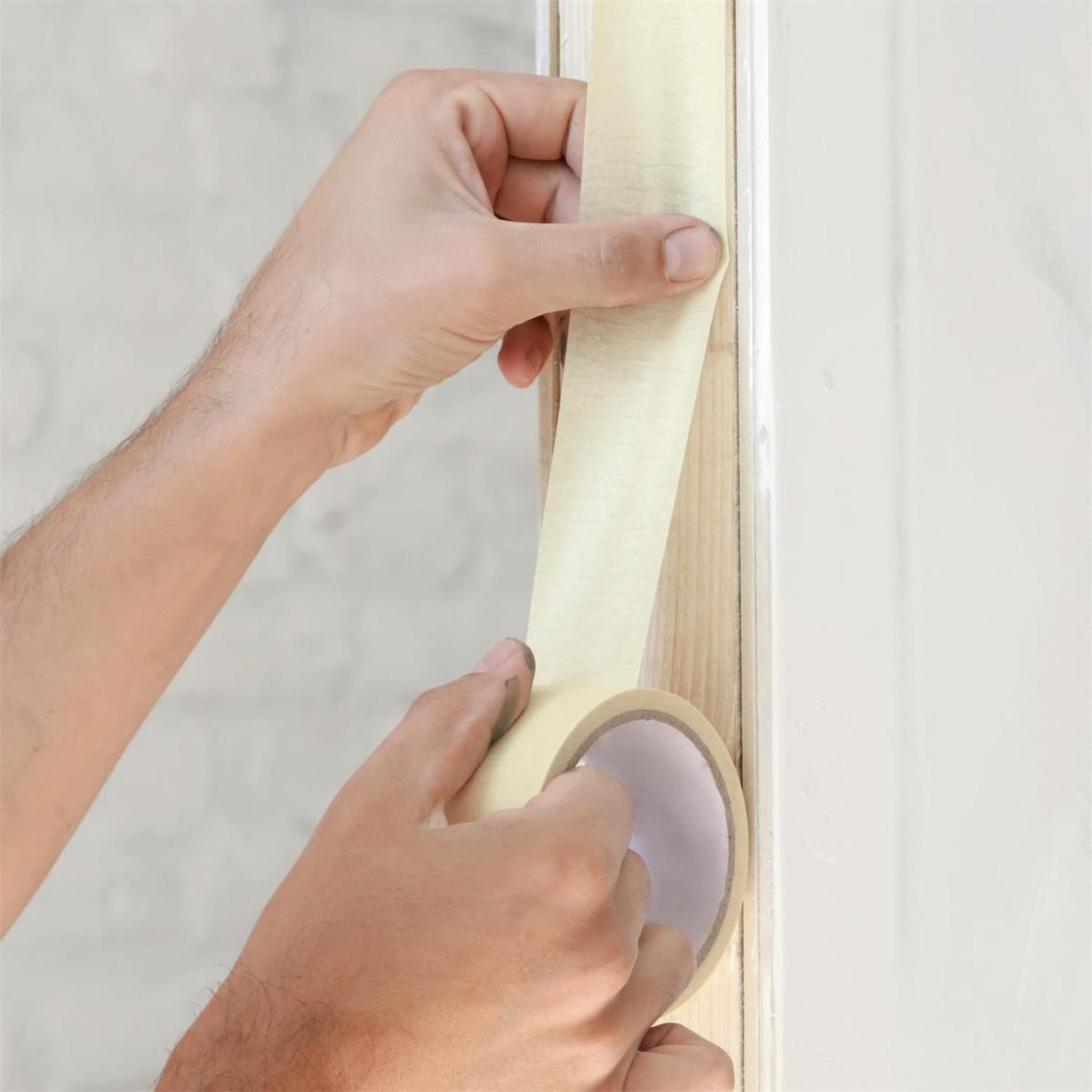 Voir la diapositive 3 : Je cherche une idee Ruban adhésif de masquage  peinture  55m blanc