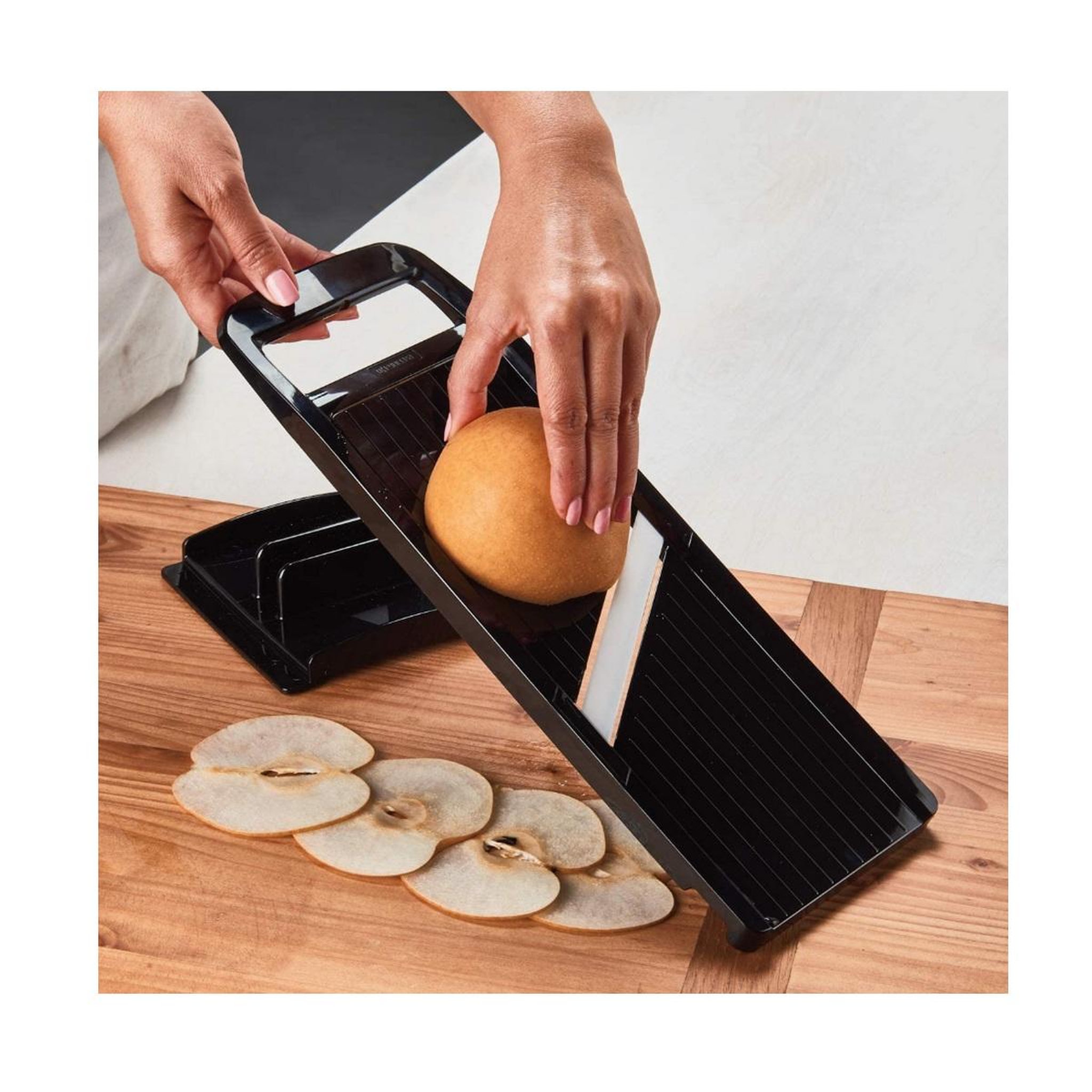Voir la diapositive 3 : Kyocera Mandoline grand modèle en céramique - csn-402-bk