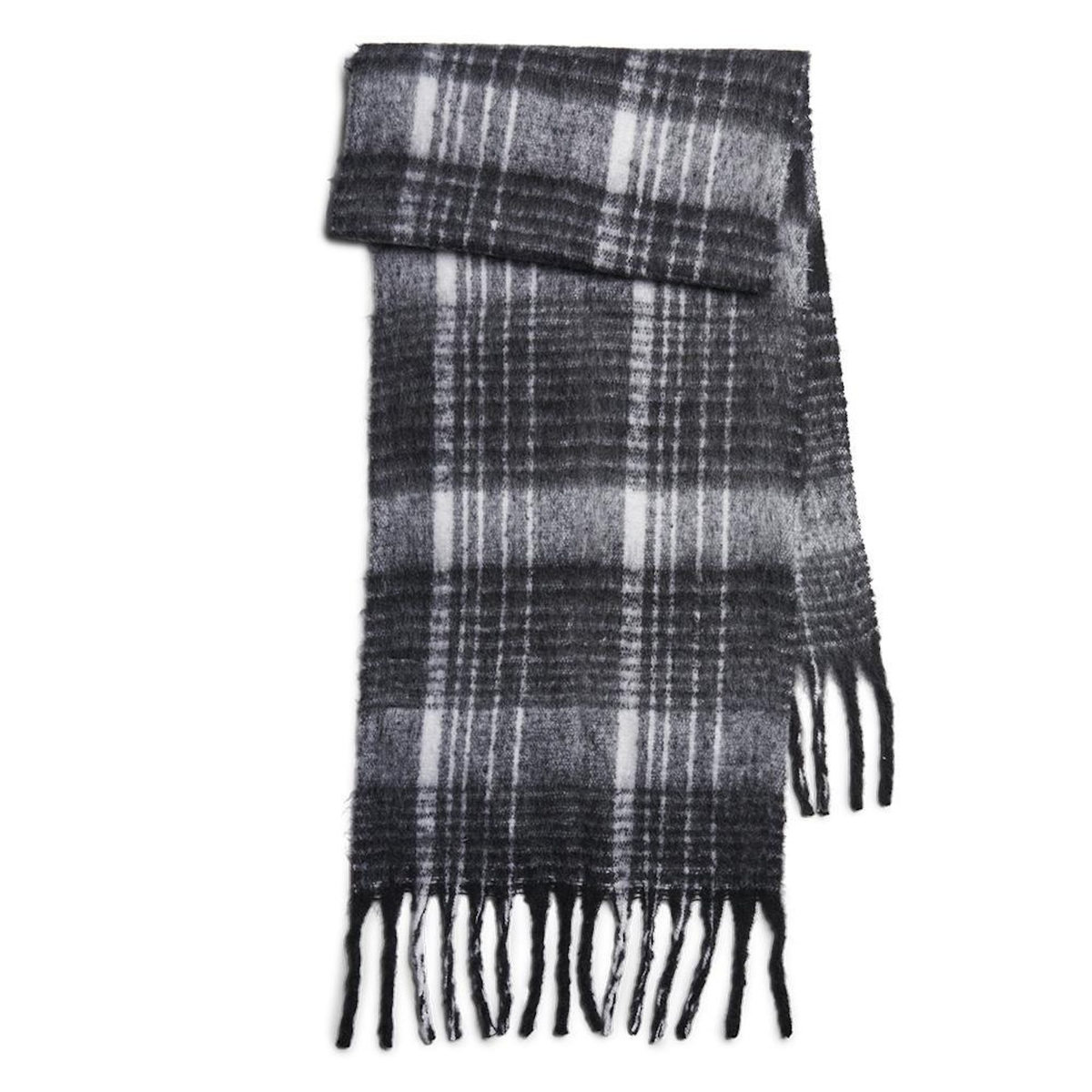 Pieces Echarpe Noir/Gris Femme Pieces Natrisse