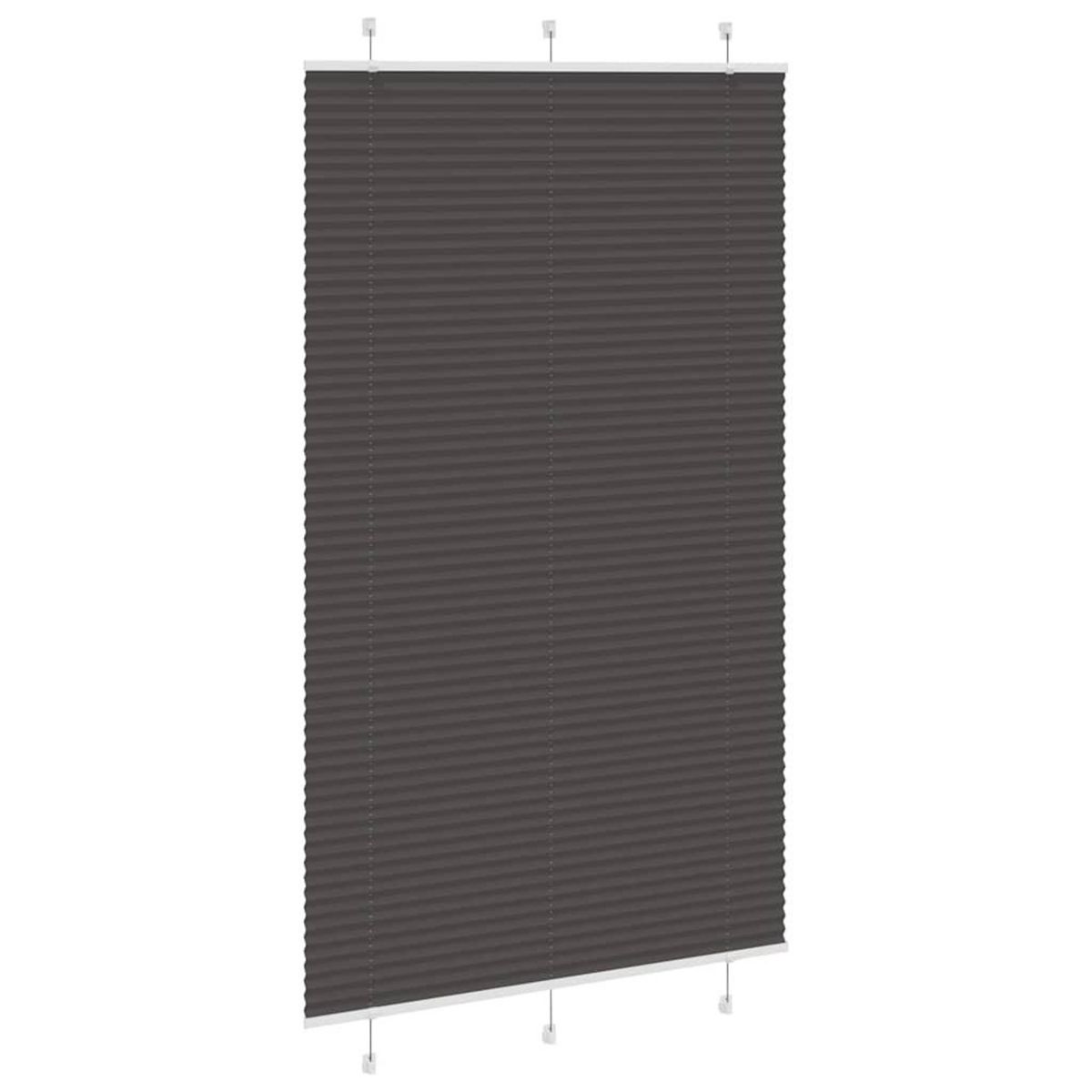 VIDAXL Store plisse noir 120x200 cm largeur du tissu 119,4cm polyester