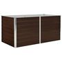 Voir la diapositive 2 : VIDAXL Jardiniere surelevee Marron 160x80x77 cm Acier galvanise