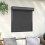 Voir la diapositive 1 : VIDAXL Volet roulant aluminium 100x100 cm anthracite