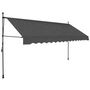Voir la diapositive 2 : VIDAXL Auvent manuel retractable avec LED 400 cm Anthracite