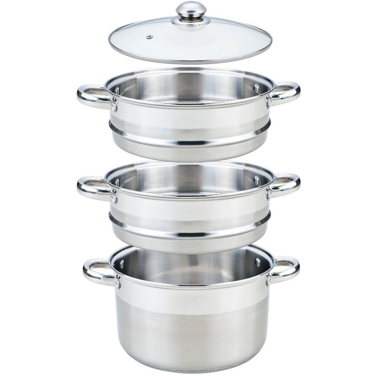 ESSENTIEL B Cuiseur vapeur Vapeur Inox diam 24 cm 3 paniers