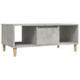 Voir la diapositive 2 : VIDAXL Table basse Gris beton 90x50x36,5 cm Bois d'ingenierie
