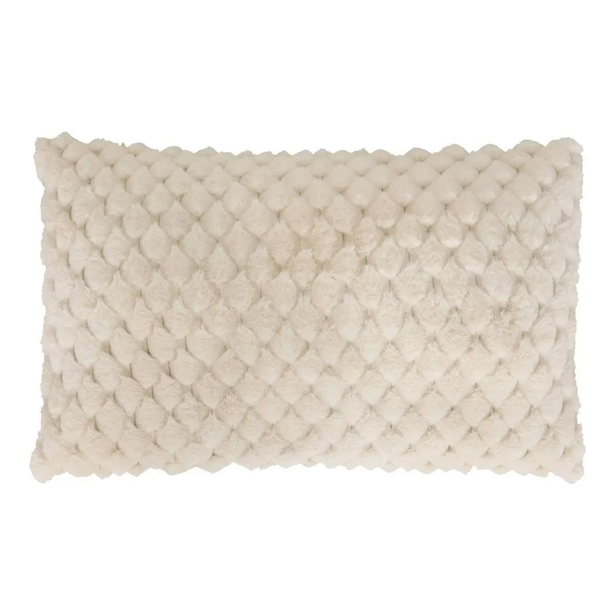 ATMOSPHERA Coussin imitation fourrure  adriel  50x80cm beige