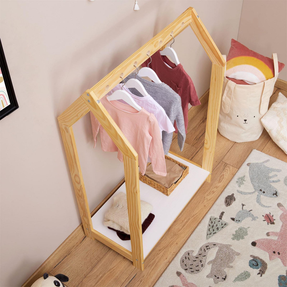 IDIMEX Portant enfant SALLY en pin massif