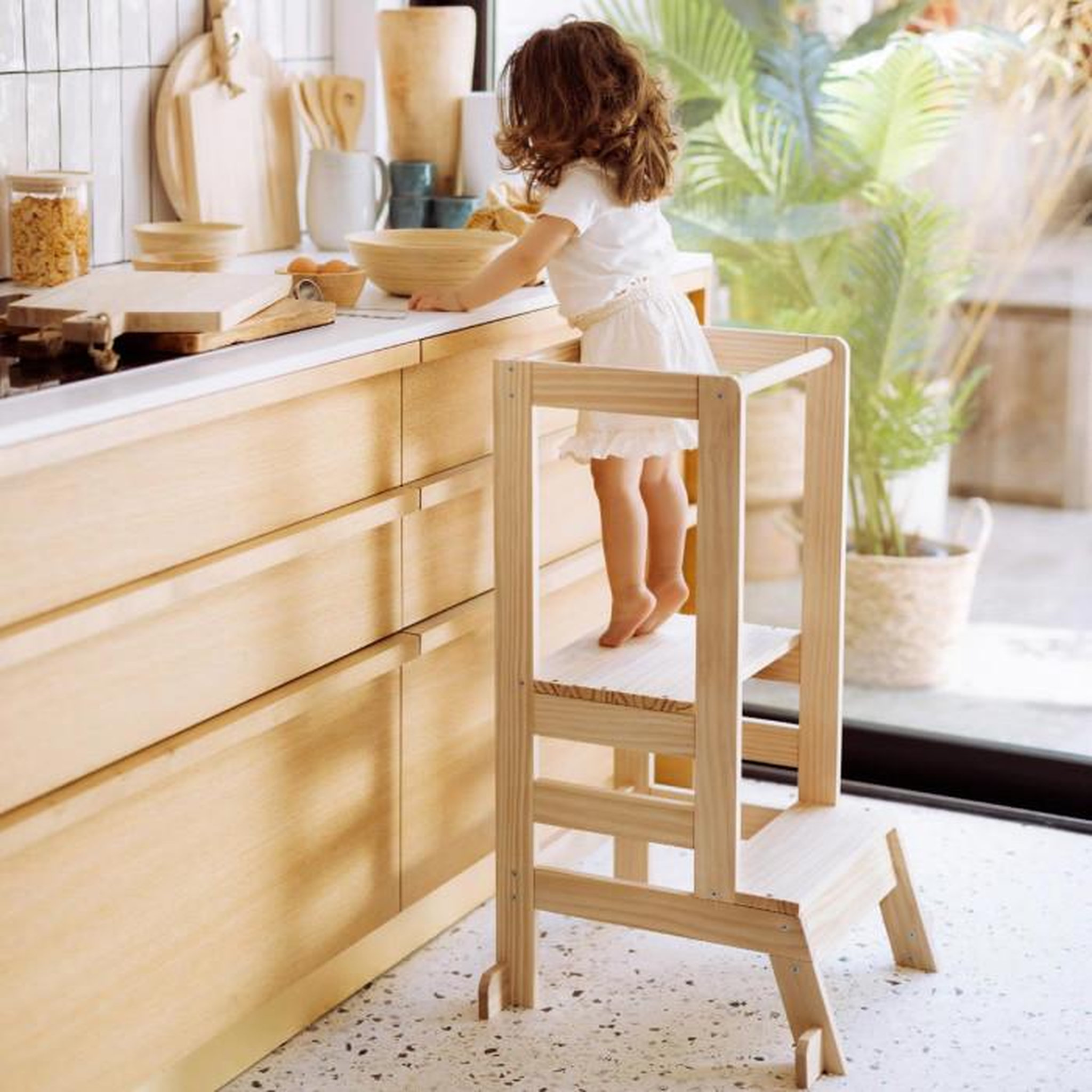 Voir la diapositive 3 : Atmosphera Kids Tour d'observation enfant  léa  90cm naturel