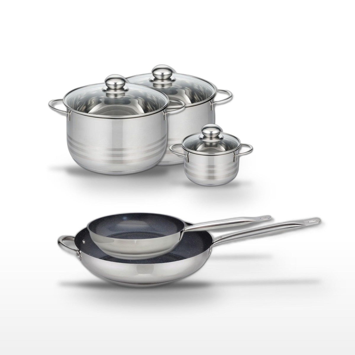 ELO Lot Poêles 24/32 cm & Faitouts 12/20/24 cm Elo Profi Therm Platinum