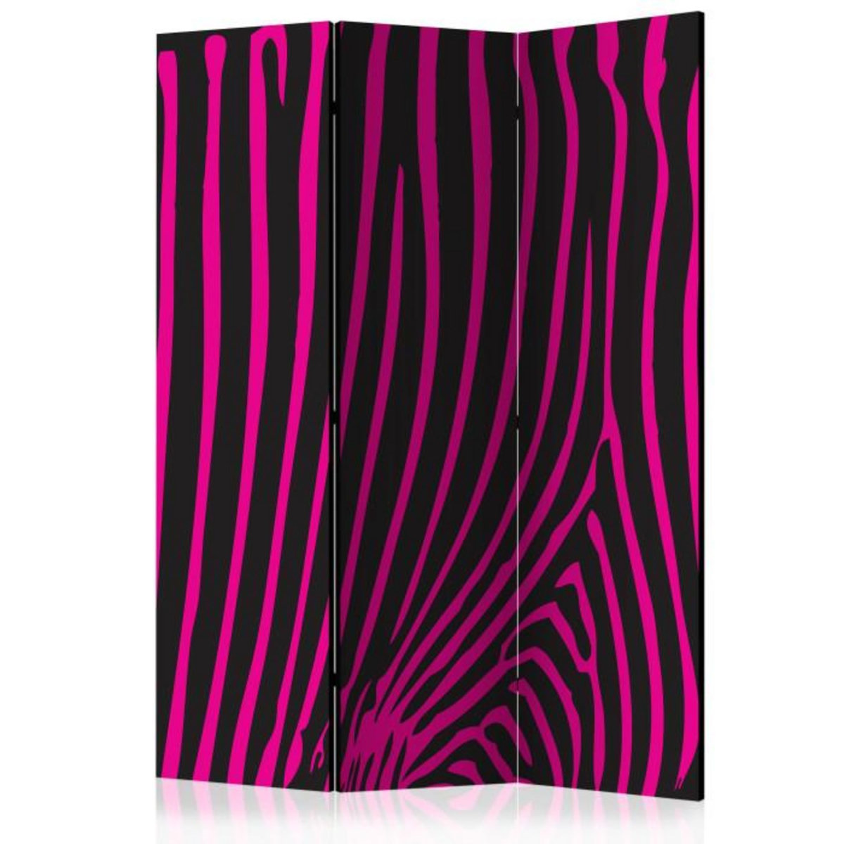 Paris Prix Paravent 3 Volets  Zebra Pattern Violet  135x172cm