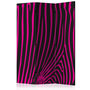 Voir la diapositive 1 : Paris Prix Paravent 3 Volets  Zebra Pattern Violet  135x172cm