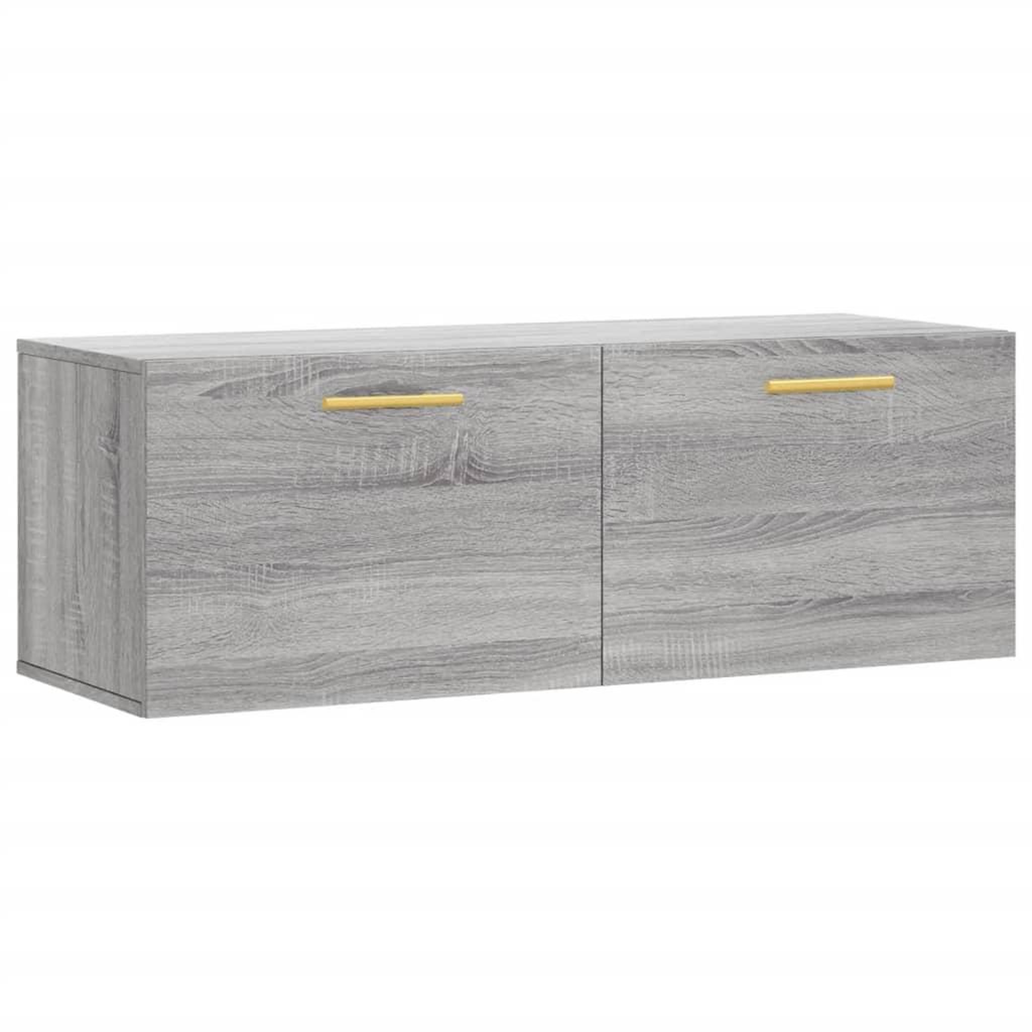 Voir la diapositive 2 : VIDAXL Armoire murale sonoma gris 100x36,5x35 cm bois d'ingenierie