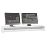 Voir la diapositive 3 : VIDAXL Support de moniteur Blanc 100 x 24 x 13 cm Bois d ingénierie