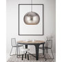 Voir la diapositive 2 : Paris Prix Lampe Suspension Design  Factory Style  47cm Argent